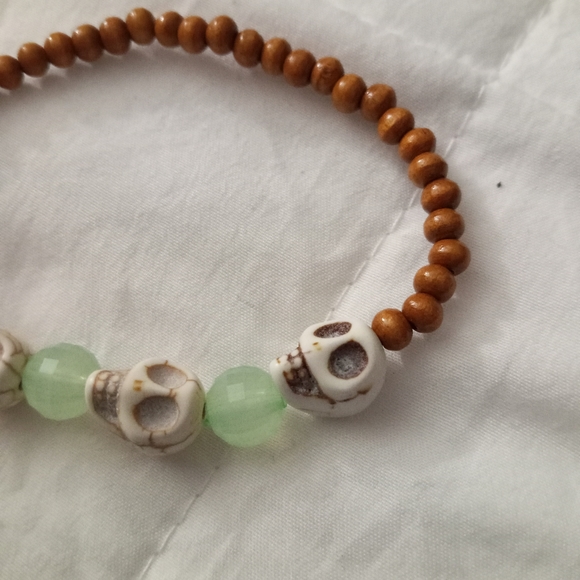 New aromatherapy diffuser beaded statement bracelet hand crafted - Picture 3 of 5